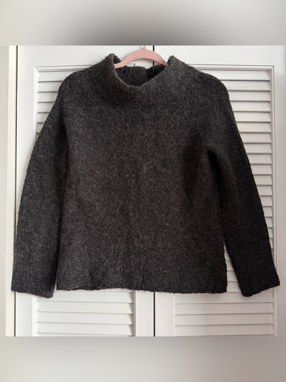 Anthropologie Moth Charcoal Funnel Neck Women's Sweater